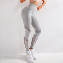 Load image into Gallery viewer, NORMOV Casual Women Leggings Fitness High Waist Push Up Patchwork Hollow Out Spandex.