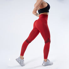 Load image into Gallery viewer, NORMOV Casual Women Leggings Fitness High Waist Push Up Patchwork Hollow Out Spandex.