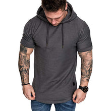 Load image into Gallery viewer, MRMT 2020 New Men Hoodies Sweatshirt Short Sleeve Men Casual Solid Color Hooded man hoody For male