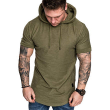 Load image into Gallery viewer, MRMT 2020 New Men Hoodies Sweatshirt Short Sleeve Men Casual Solid Color Hooded man hoody For male