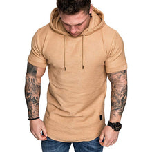 Load image into Gallery viewer, MRMT 2020 New Men Hoodies Sweatshirt Short Sleeve Men Casual Solid Color Hooded man hoody For male