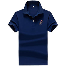 Load image into Gallery viewer, Summer men Polo Shirt 95%synthetic fiber Polo Shirt Mens Short Sleeve Polo Shirt men Embroidered Business Casual Polo Shirt 1733