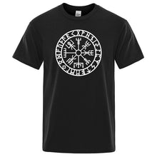 Load image into Gallery viewer, Men Vikings Odin Warrior Legend T Shirt Pure Cotton Tops Tee Novelty Men Short Sleeve Crewneck Tees Summer Cotton Mens T-Shirts
