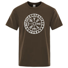 Load image into Gallery viewer, Men Vikings Odin Warrior Legend T Shirt Pure Cotton Tops Tee Novelty Men Short Sleeve Crewneck Tees Summer Cotton Mens T-Shirts

