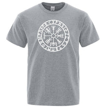 Load image into Gallery viewer, Men Vikings Odin Warrior Legend T Shirt Pure Cotton Tops Tee Novelty Men Short Sleeve Crewneck Tees Summer Cotton Mens T-Shirts
