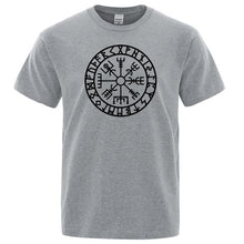 Load image into Gallery viewer, Men Vikings Odin Warrior Legend T Shirt Pure Cotton Tops Tee Novelty Men Short Sleeve Crewneck Tees Summer Cotton Mens T-Shirts
