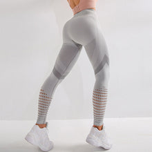 Load image into Gallery viewer, NORMOV Casual Women Leggings Fitness High Waist Push Up Patchwork Hollow Out Spandex.
