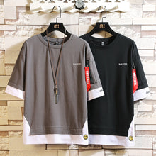 Load image into Gallery viewer, Fashion Half Short Sleeves Fashion O NECK Casual T-shirt Men's Cotton 2020 Summer Clothes TOP TEES Tshirt Plus Asian Size M-5X.
