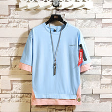 Load image into Gallery viewer, Fashion Half Short Sleeves Fashion O NECK Casual T-shirt Men's Cotton 2020 Summer Clothes TOP TEES Tshirt Plus Asian Size M-5X.
