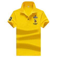 Load image into Gallery viewer, Summer men Polo Shirt 95%synthetic fiber Polo Shirt Mens Short Sleeve Polo Shirt men Embroidered Business Casual Polo Shirt 1733

