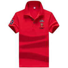 Load image into Gallery viewer, Summer men Polo Shirt 95%synthetic fiber Polo Shirt Mens Short Sleeve Polo Shirt men Embroidered Business Casual Polo Shirt 1733
