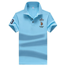 Load image into Gallery viewer, Summer men Polo Shirt 95%synthetic fiber Polo Shirt Mens Short Sleeve Polo Shirt men Embroidered Business Casual Polo Shirt 1733
