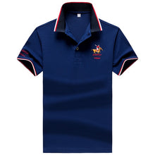 Load image into Gallery viewer, Summer men Polo Shirt 95%synthetic fiber Polo Shirt Mens Short Sleeve Polo Shirt men Embroidered Business Casual Polo Shirt 1733
