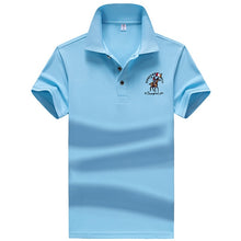 Load image into Gallery viewer, Summer men Polo Shirt 95%synthetic fiber Polo Shirt Mens Short Sleeve Polo Shirt men Embroidered Business Casual Polo Shirt 1733
